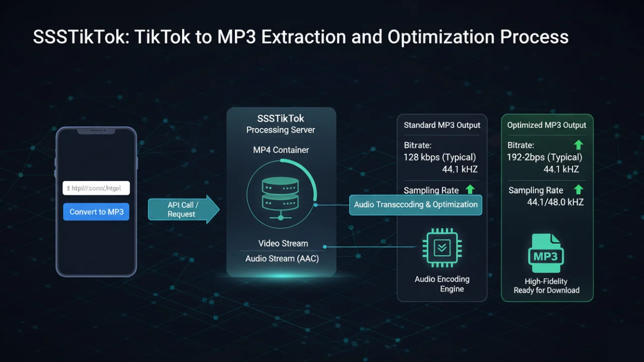 Extracting MP3 Audio from TikTok: Bitrate and Sampling Rate Optimization