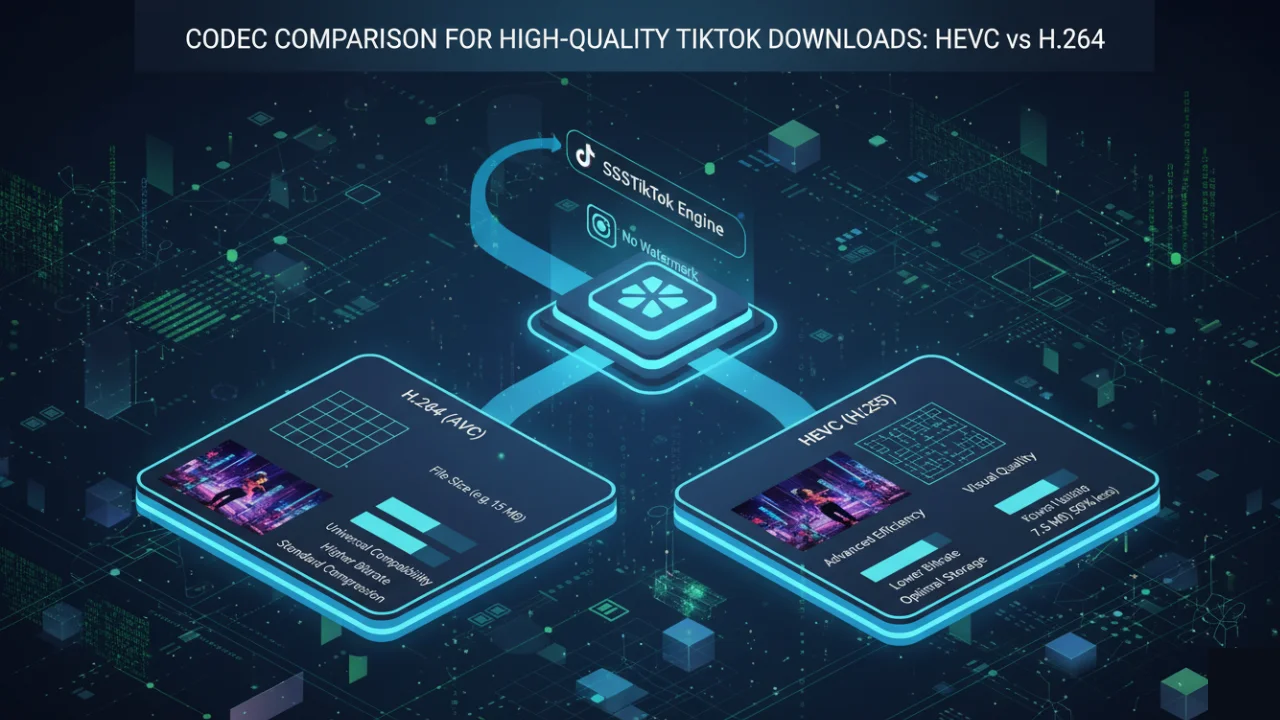 HEVC vs. H.264: Choosing the Best Codec for High-Quality TikTok Downloads